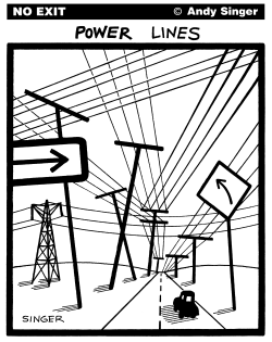 POWER LINES by Andy Singer