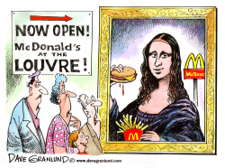 MCDONALD'S OPENS AT LOUVRE by Dave Granlund