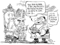 POLANSKI AND THE POPE by Daryl Cagle