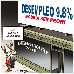 TASA DE DESEMPLEO DEL 9.8% /  by R.J. Matson