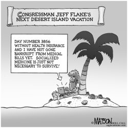 CONGRESSMAN JEFF FLAKE'S NEXT DESERT ISLAND VACATION by R.J. Matson