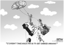 CABLE NEWS CHANNELS GET CARRIED AWAY by R.J. Matson
