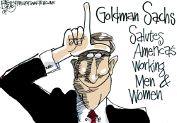GOLDMAN SACHS AND PILLAGE by Pat Bagley