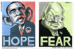 OBAMA AND CHENEY -  by Taylor Jones