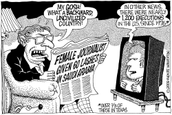 60 LASHES FOR FEMALE SAUDI JOURNALIST by Monte Wolverton