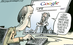 GOOGLING LIFE  by Mike Keefe