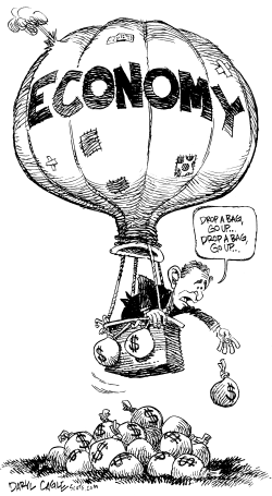 ECONOMY BALLOON by Daryl Cagle