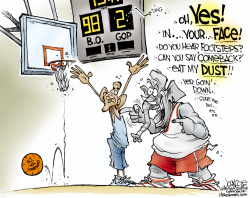 GOP SHOOTS AND SCORES  by John Cole