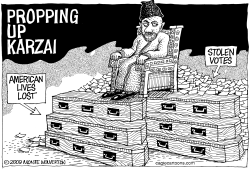 PROPPING UP KARZAI by Monte Wolverton