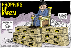PROPPING UP KARZAI  by Monte Wolverton