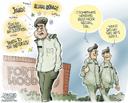 FORT HOOD WARNING SIGNS  by John Cole