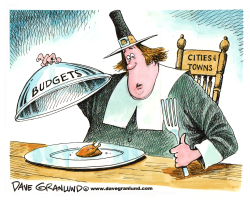 MEAGER LOCAL BUDGETS by Dave Granlund