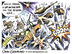 OBAMA AND AFGHANISTAN WAR by Dave Granlund