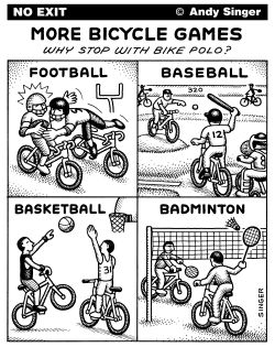BICYCLE GAMES by Andy Singer