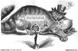 OBAMA AND FAT CAT by Taylor Jones