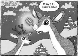 RUDOLPH THE RED-NOSED REINDEER by Bob Englehart