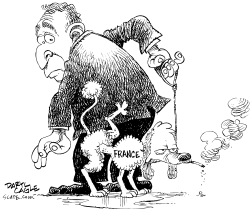 FRENCH POODLE PEE by Daryl Cagle