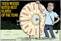 WOODS PLAYER OF THE YEAR  by Monte Wolverton