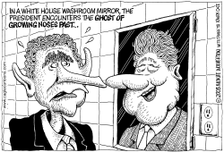 BUSHS GROWING NOSE by Monte Wolverton
