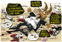 NEW YEAR FOR MISERABLE DEMOCRATS  by Daryl Cagle