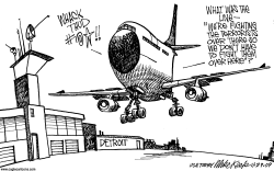 AIRLINE TERROR by Mike Keefe