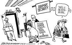 AIRPORT  SECURITY by Mike Keefe