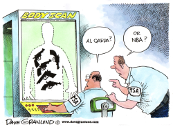 NBA, GUNS AND BODY SCANS by Dave Granlund