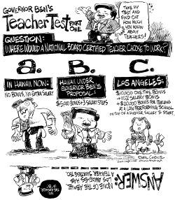 TEACHER TEST 1 by Daryl Cagle