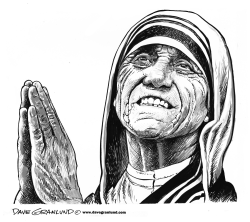 MOTHER TERESA TRIBUTE ART by Dave Granlund
