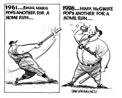 MARK MCGWIRE AND STEROIDS by Dave Granlund
