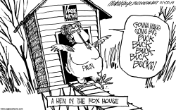 PALIN AT FOX by Mike Keefe