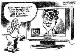 SARAH PALIN ON TV by Jimmy Margulies