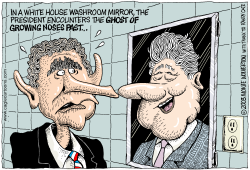  BUSHS GROWING NOSE by Monte Wolverton