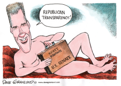 SCOTT BROWN AND TRANSPARENCY by Dave Granlund