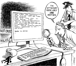 CYBERATTACKS by Patrick Chappatte