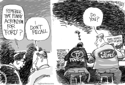 TOYOTA FORD by Pat Bagley