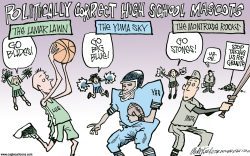 LOCAL CO HIGH SCHOOL MASCOTS  by Mike Keefe