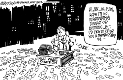 IRAQ WAR COALITION by Mike Keefe
