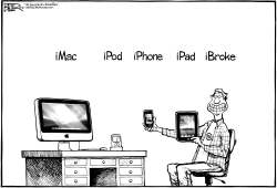 LIVING THE ILIFE REPOSTED by Nate Beeler