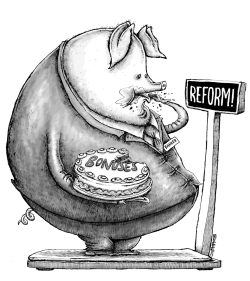 REFORM GREEDY BANKERS by Brian Adcock