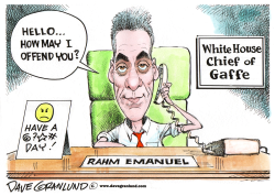 FOUL-MOUTHED RAHM EMANUEL by Dave Granlund