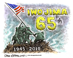 IWO JIMA 65TH ANNIVERSARY by Dave Granlund