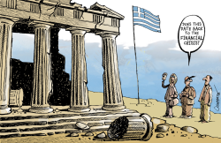 GREECE NEAR BANKRUPCY by Patrick Chappatte