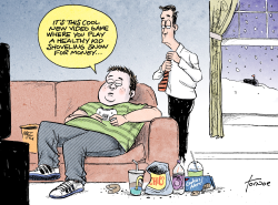 OBESITY AND VIDEO GAMES by Rob Tornoe