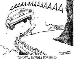 TOYOTA MOVING FORWARD by Bill Schorr