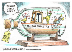 FEDERAL RESTRICTIONS ON FISHERMEN by Dave Granlund