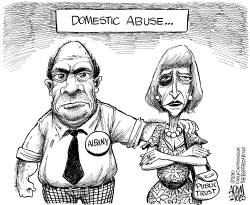 NY STATE DOMESTIC ABUSE SCANDALS by Adam Zyglis