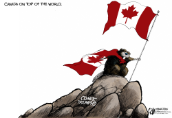 CANADA ON TOP by Cam Cardow