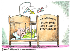 KIDS AS AIR TRAFFIC CONTROLLERS by Dave Granlund