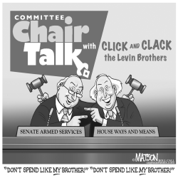 CHAIR TALK WITH CLICK AND CLACK, THE LEVIN BROTHERS by R.J. Matson
